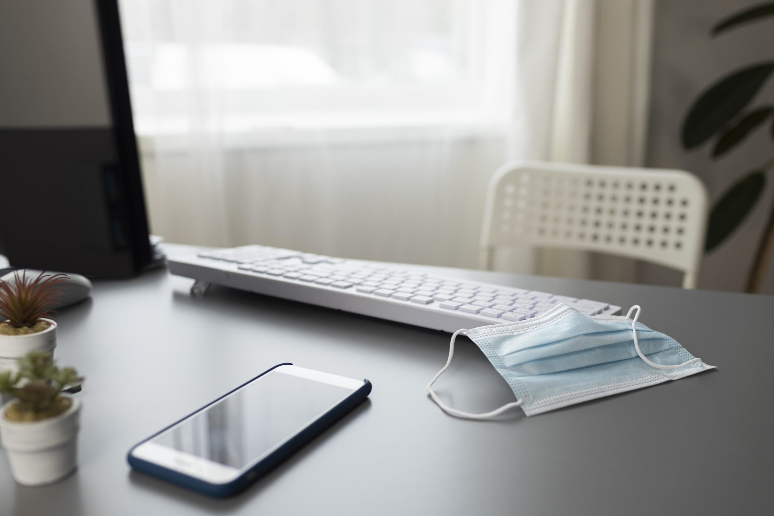 office-desk-medical-mask